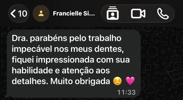 Depoimento real de paciente 5